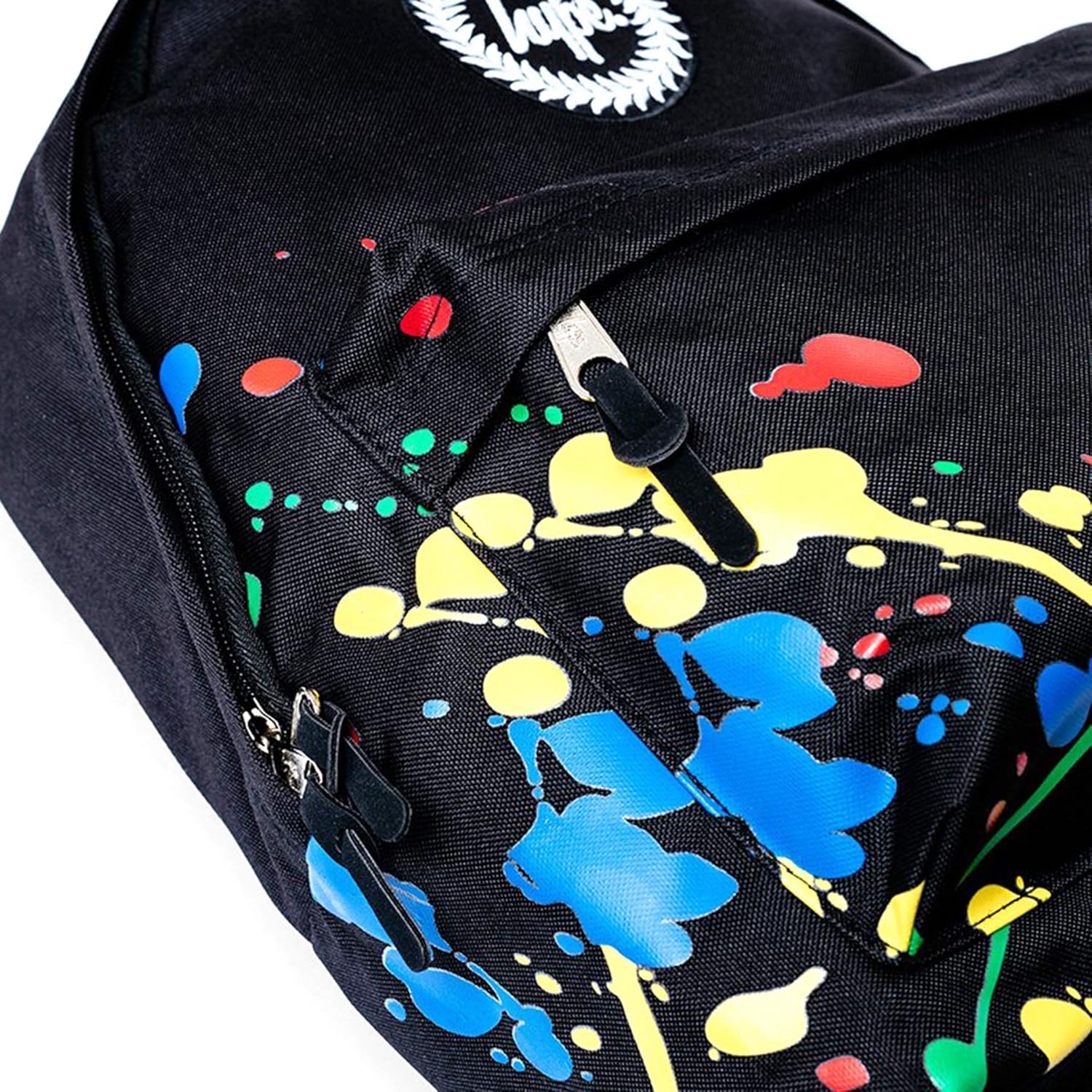 hype paint splatter backpack