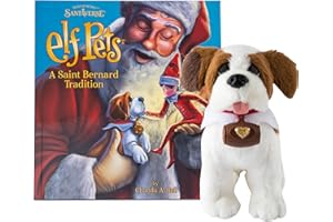 THE ELF ON THE SHELF Elf Pets: A Saint Bernard Tradition- Includes Beautifully Illustrated Hardbound Storybook, Huggable Elf Pet St. Bernard Stuffed Animal with Barrel Charm and Official Adoption Certificate