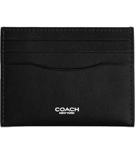 Amazon.com: Coach Mens, Money Clip Card Case, Black, One Size