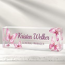 Custom Office Name Plate for Desk - Desk Name Plate