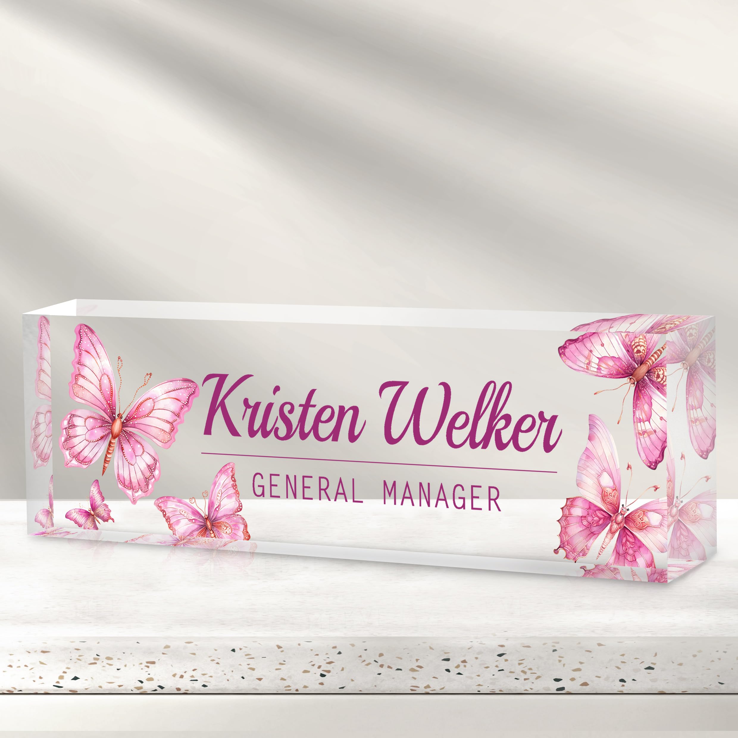 Custom Office Name Plate for Desk - Desk Name Plate