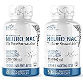 Neuro NAC Supplement N-Acetyl Cysteine Ethyl Ester (Pack of 2) - 20x More Bioavailable Than NAC 600 mg - Boost Glutathione 20x - 30x More - N Acetyl Cysteine Ethyl Ester - NACET (120 Capsules) - Nutri
