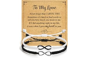 FLEXITONIC Couples Bracelets Gifts for Boyfriend Graduation Gifts for Her Gifts Him Couples Gift Ideas Gifts for Her Valentines Day Gifts for Him Gifts for Girlfriend Couple Gifts for Husband Wife Gifts