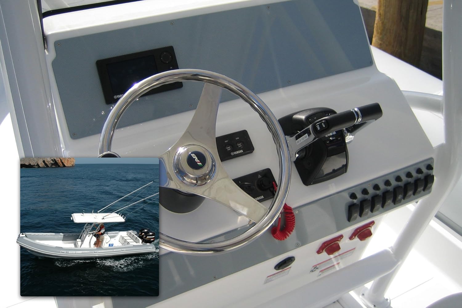 Blue Sea Systems m-Series Mini Selector Battery Switch - Red : Boating Battery Switches : Sports & Outdoors