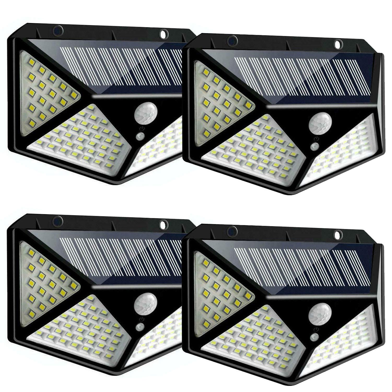 Photo 1 of TMANGO Solar Lights Outdoor [100 LED/3 Working Mode], Solar Security Lights Motion Sensor Lights Wireless IP65 Waterproof Solar Powered for Garden Fence Patio Garage Deck
