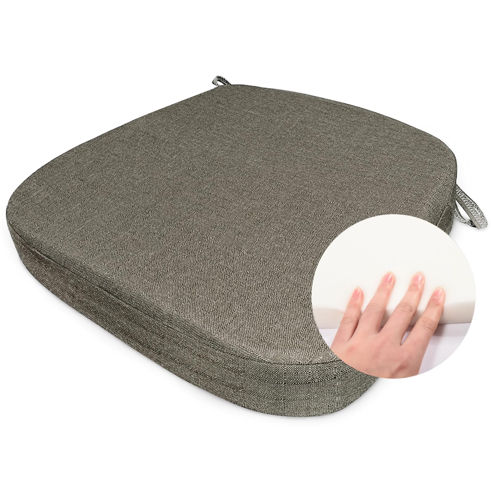 KONROBIN Chair Cushion with Ties for Dining Chairs