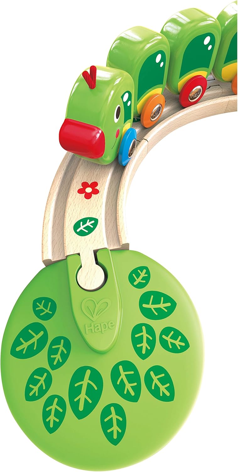 hape caterpillar train set