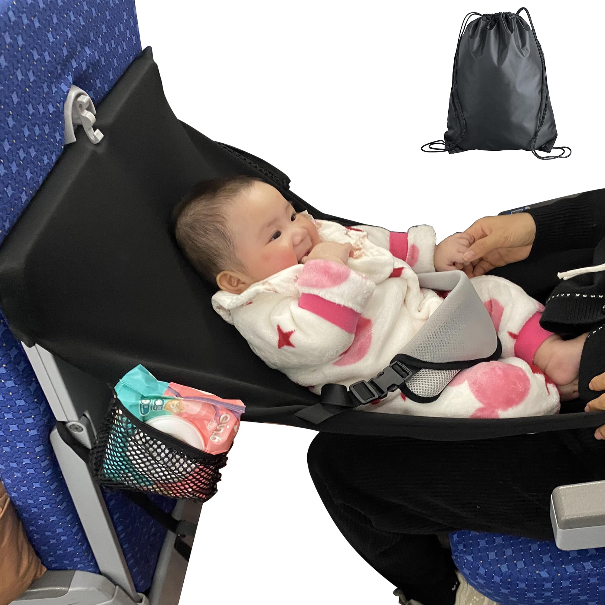Photo 1 of Toddler Airplane Seat Extender, Flight Travel Bed to Save Mom's Lap, Portable Toddlers Plane Foot Rest for Flying - Fit Economy Seats