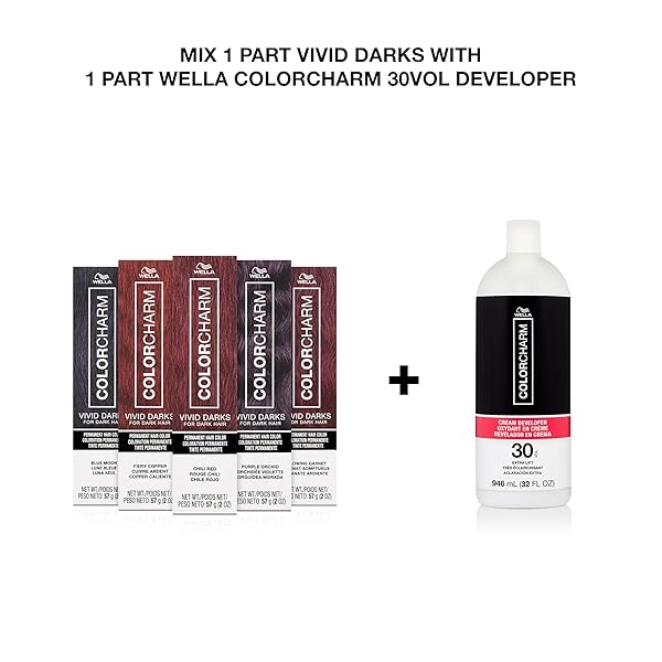 COLORCHARM VIVID DARKS | PERMANENT CREAM COLOR | VIBRANT COLOR FOR DARK HAIR | NOURISHING VEGAN FORMULA | NO BLEACH NEEDED | CRUSHED COPPER | 2 FL OZ