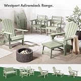 VonHaus Adirondack Love Seat 2 Seater Sage Green Jack & Jill Patio Set view 6