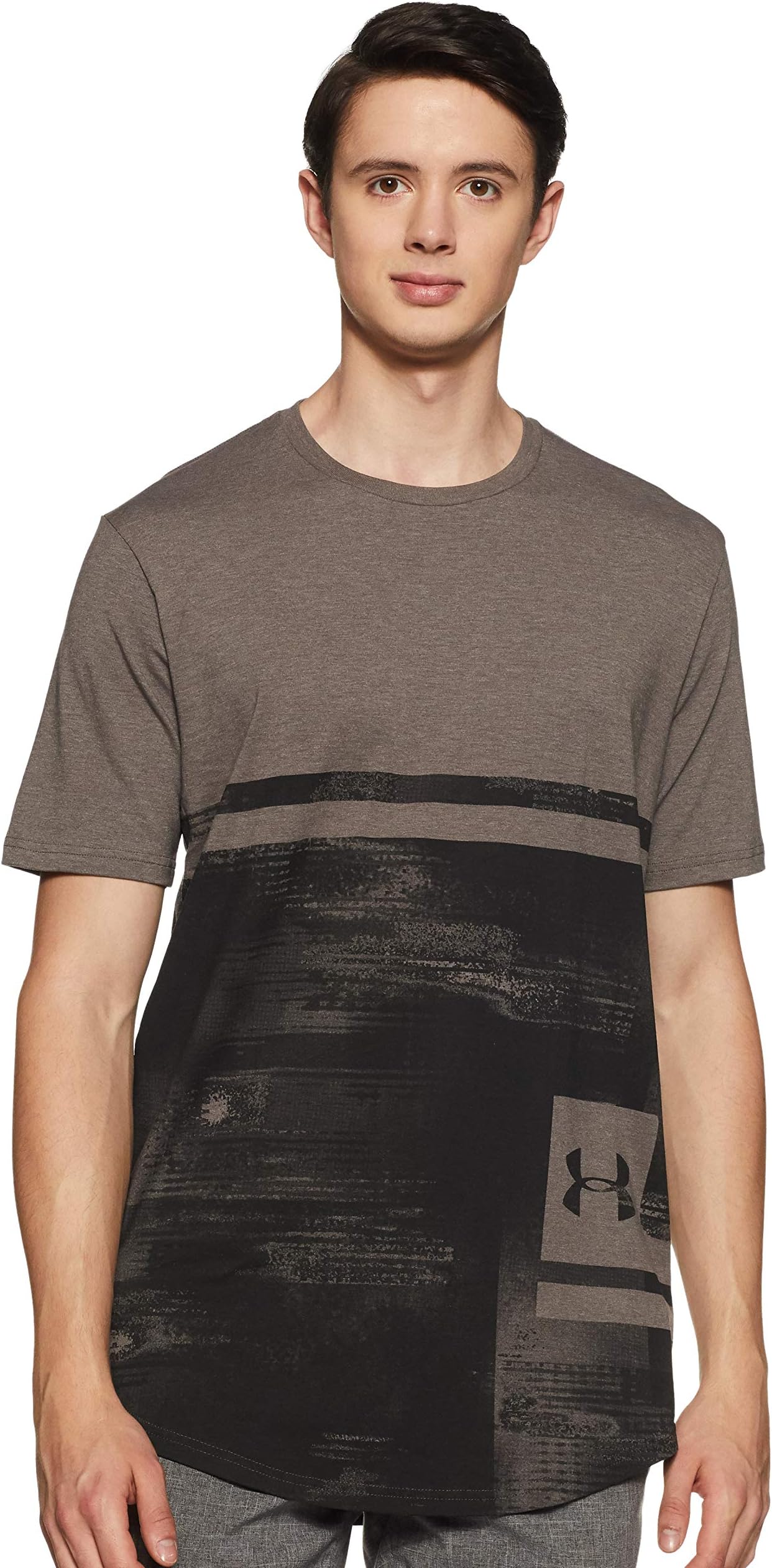 Men's UA Sportstyle Print Short Sleeve Shirt XL Fresh Clay Medium Heather