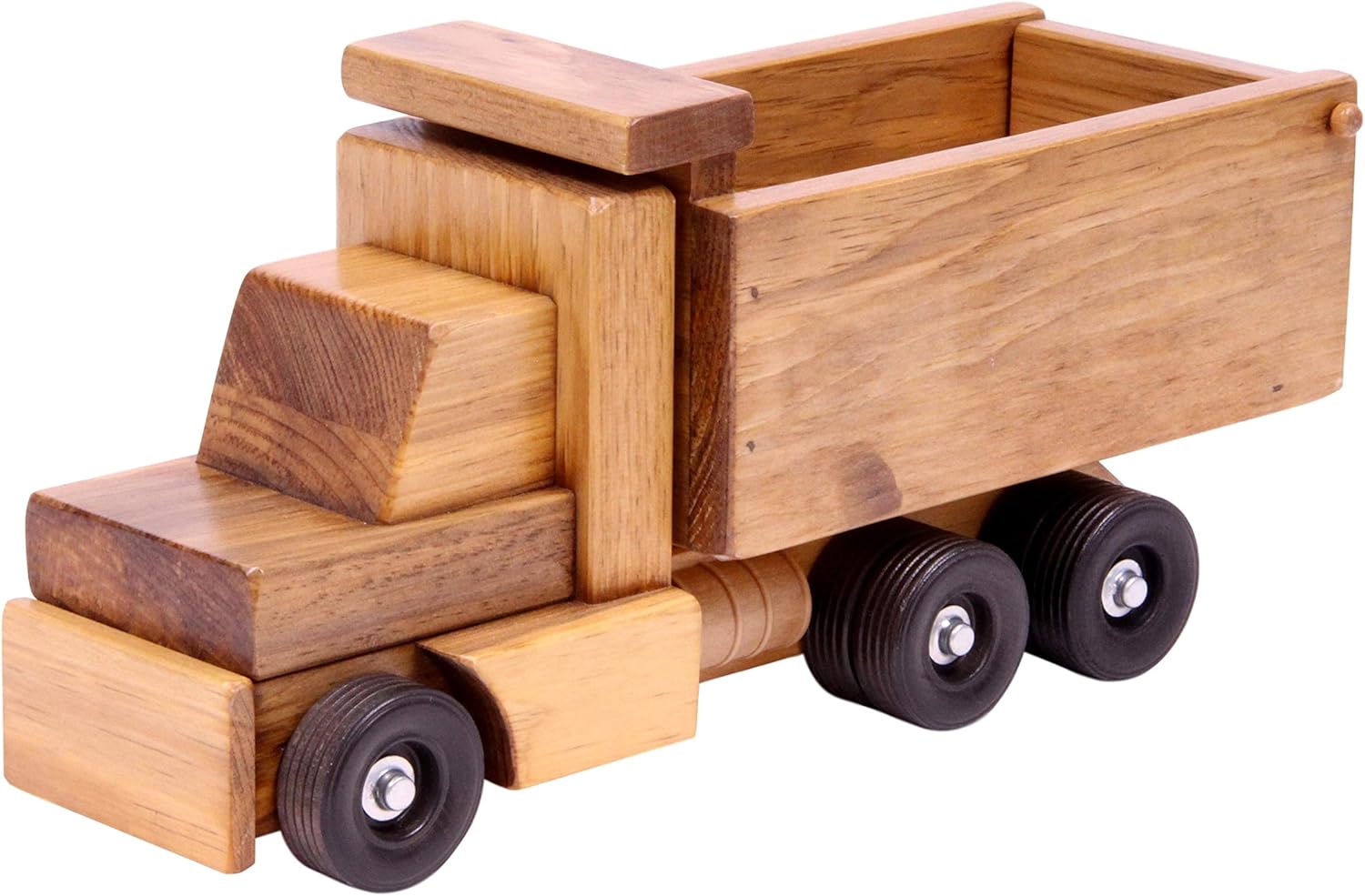 wooden dump truck toy