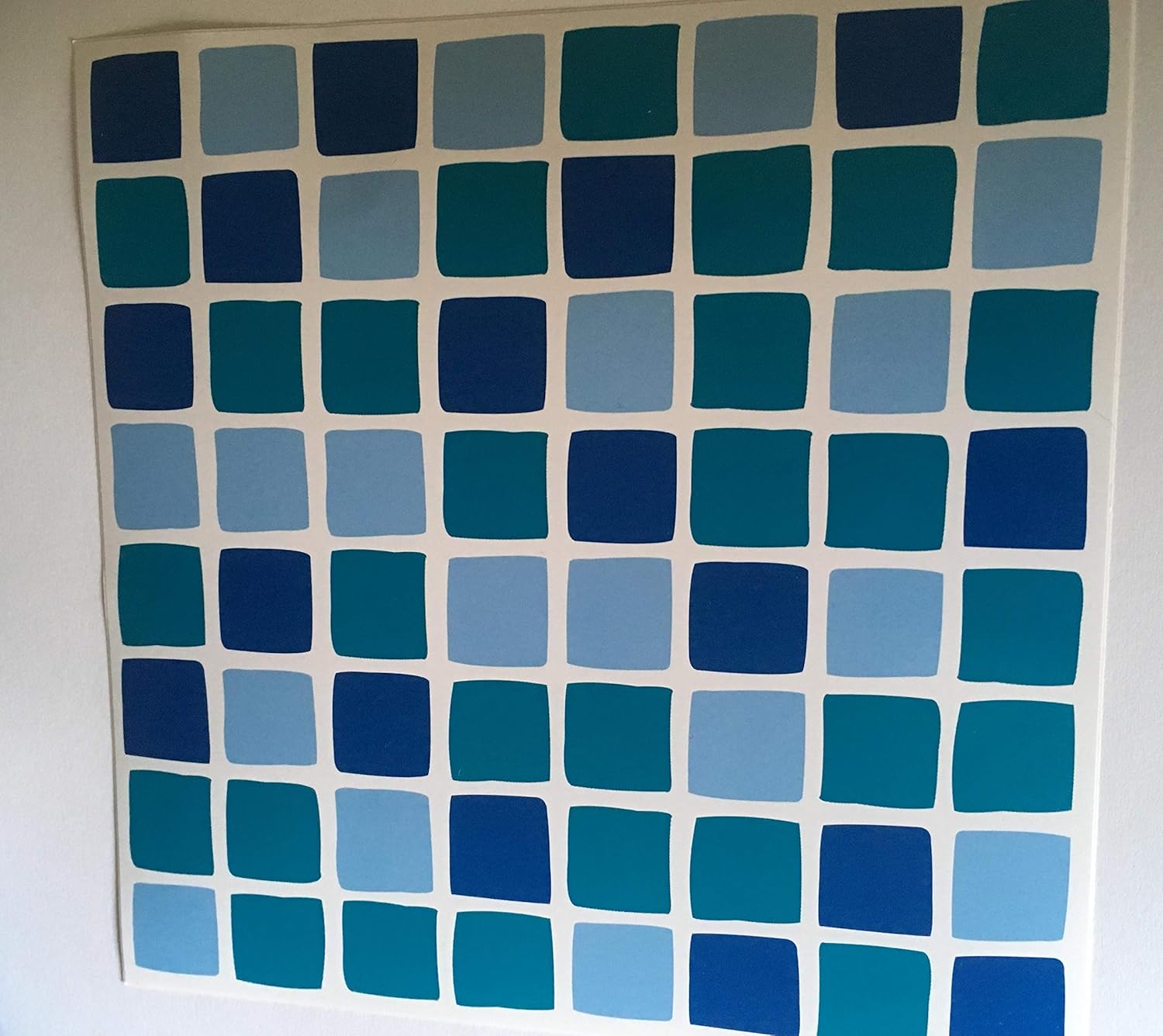 Bathroom Mosaic Tile Loop Light Aqua Blue Jasba Mosaik Kitchen Living Room Wall