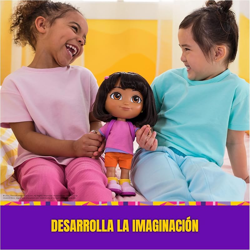 LA EXPLORADORA - Muñeca Dora Canta y Explora: con Canciones, Efectos de Sonido y Frases Bilingües + Accesorios - 6073379 - Juguetes Niña 3 años + - Regalo Niña 3 años + - Juegos Infantiles