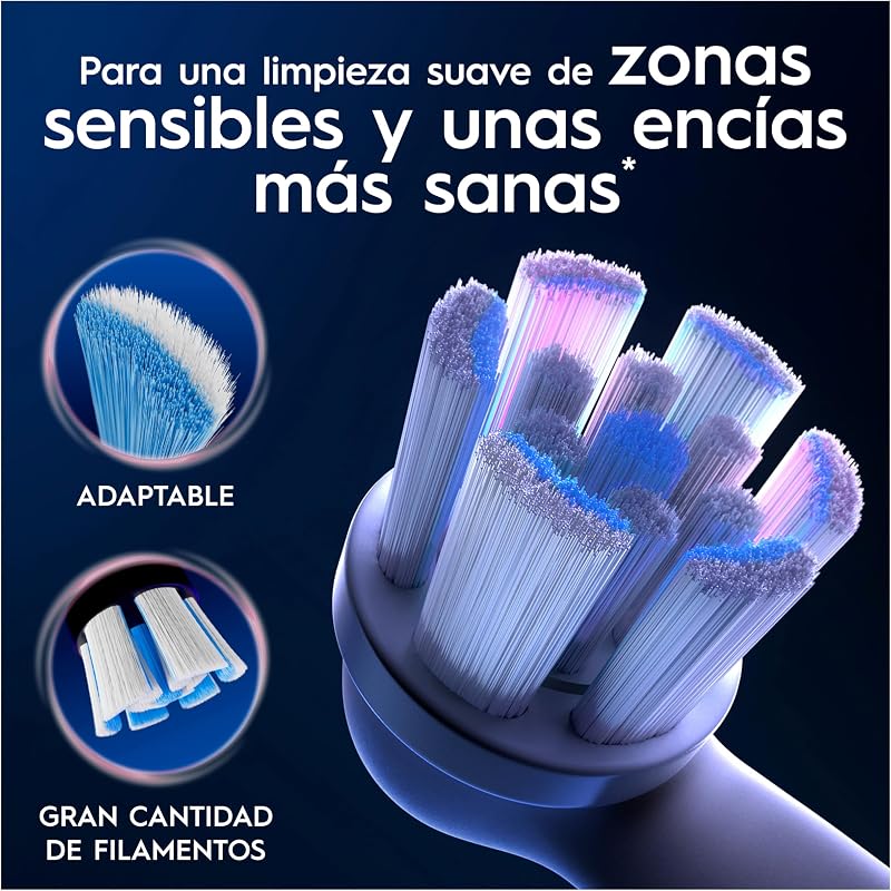 iO Gentle Care Cabezales de Recambio Originales, Blancos, Pack de 10