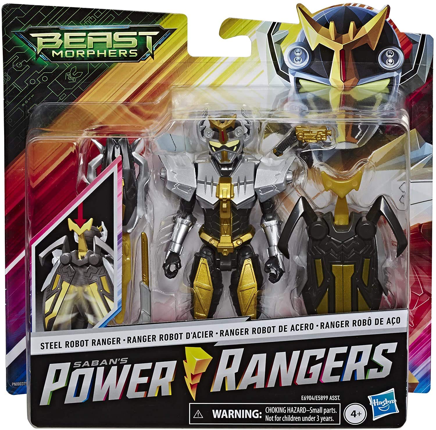 Mua ハズブロ パワーレンジャー ビーストモーファーズ 6インチ バディロイド ベーシックフィギュア スティール ロボット レンジャー Hasbro Power Rangers Beast Morphers 6inch Basic Figure Steel Robot Ranger 特命戦隊 ゴーバスターズ 海外 限定