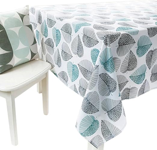 Wlot Tischdecke Polyester Pflegeleicht Abwaschbar Hitzebestandig Anti Fleck Tischtuch Ideal Fur Esszimmer Garten Balkon Etc 100 X 140 Cm Amazon De Kuche Haushalt