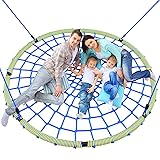 Trekassy 60" Large Spider Web Saucer Tree Swing for
