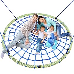 Trekassy 60" Large Spider Web Saucer Tree Swing for