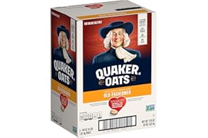 Quaker Old Fashioned Rolled Oats, Non GMO Project Verified, Two 64oz Bags in Box, 90 Servings, 4 Pound (Pack of 2)