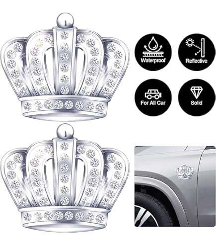 Aazon.co: Noizzy Lion Head Car Eble Pair - 3D Etal Lion Decal For