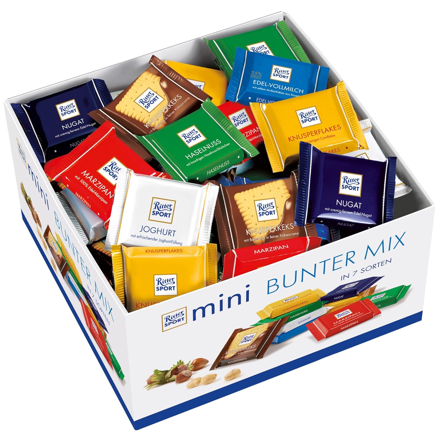 Amazon RITTER SPORT Individual Mini Bars Display 84 Count by Ritter