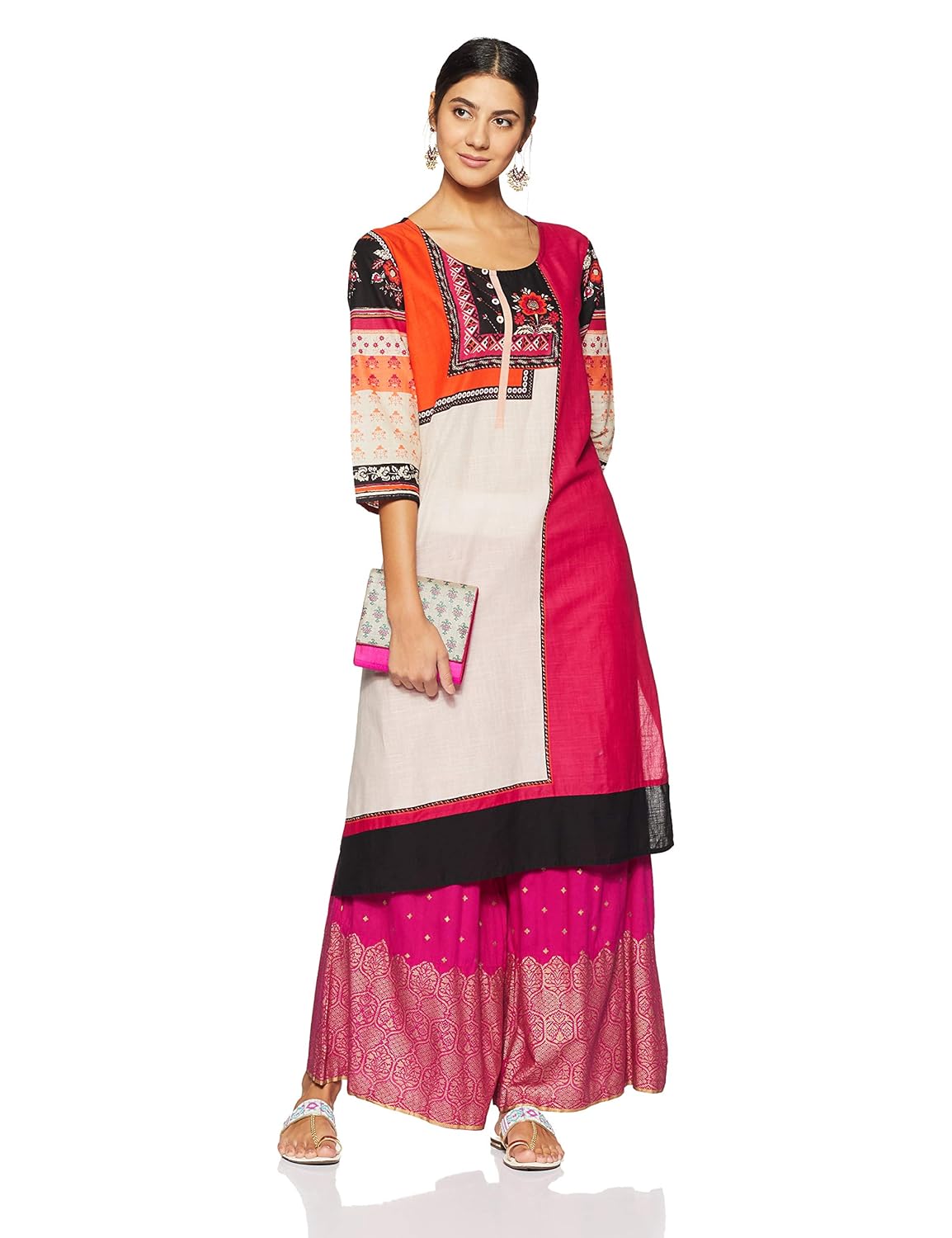 indigo women's straight kurta