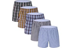 M MOACC Boxers for Men - Men's 100% Cotton Boxer Briefs Underwear Premium Quality Shorts
