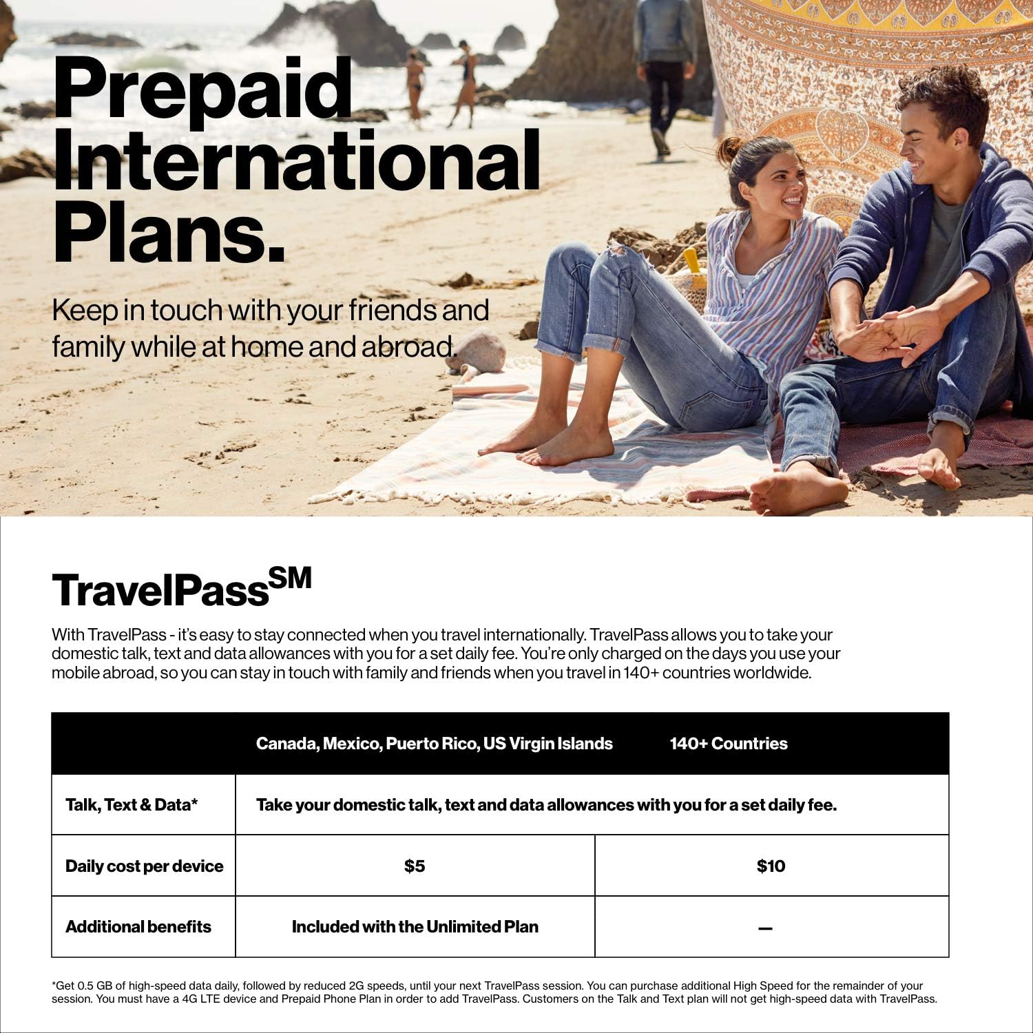 Verizon Prepaid SIM Kit with 3-in-1 SIM (Standard, Micro, Nano)