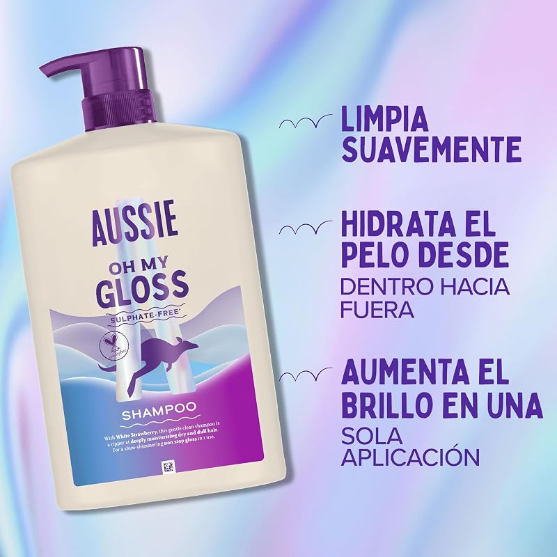 Oh My Gloss Champú Sin Sulfatos, Brillo Intenso, 1L