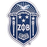 Desert Cactus Zeta Phi Beta Embroidered Iron On Sew On Patch (1 5 inch) | Officially Licensed ZPB Zetas D9 Divine Nine Embroidered Iron On Patch Applique for Jackets Backpacks Bags &amp; Hats
