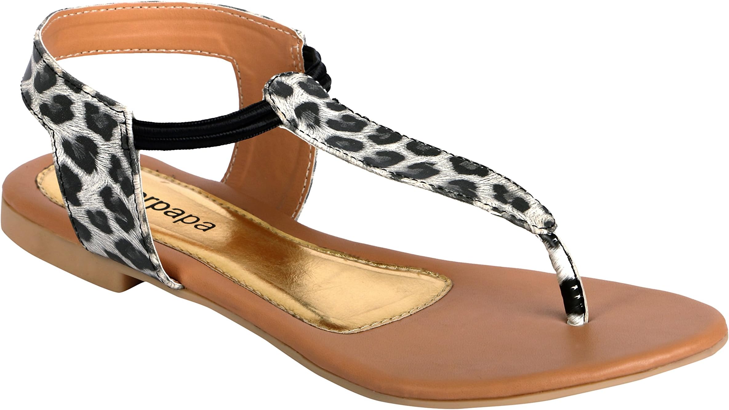 peterpapa Womens Sandals with Animal Print Sandals for Women Sandals for Girls