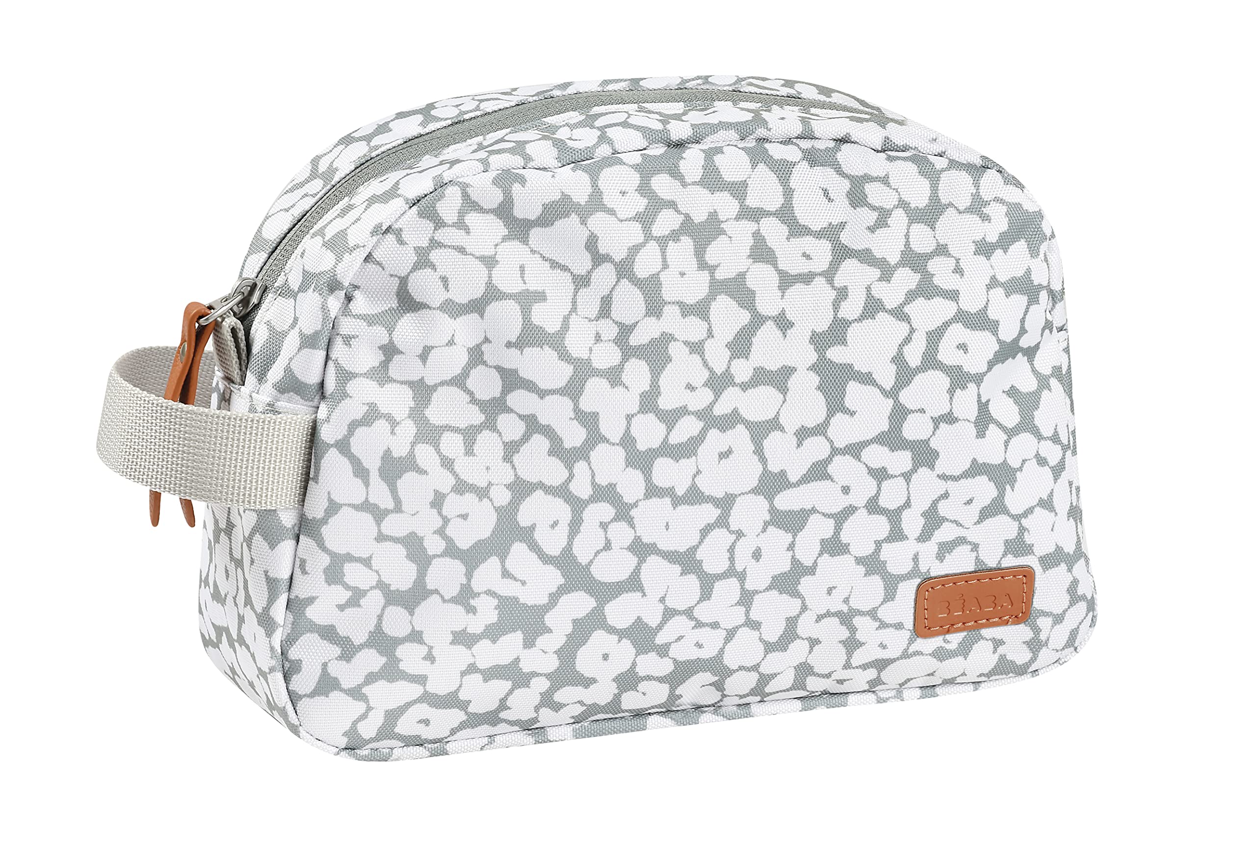 Béaba Baby Toilet Bag, Baby Care Kit, Geneve Bag, Waterproof Fabric, 2 Inner Pockets, Cherry Blossom