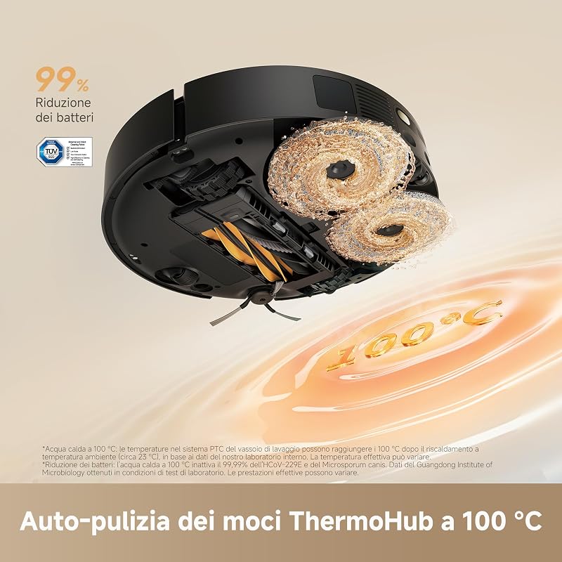 L50s Pro Ultra Robot Aspirapolvere, Aspirazione 30.000 Pa