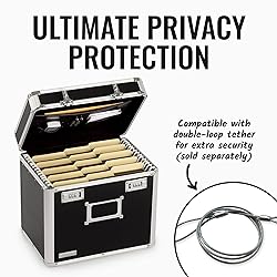 Vaultz Locking File Organizer Box - 13.5 x 13.25 x