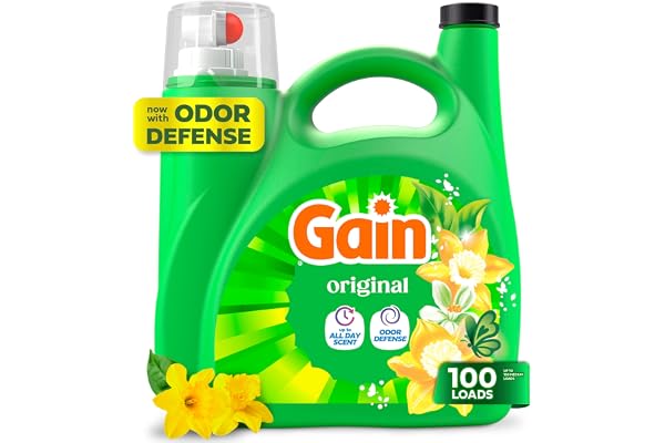 Gain Aroma Boost Liquid Laundry Detergent, Original Scent, HE Compatible, 107 Loads, 4.55L
