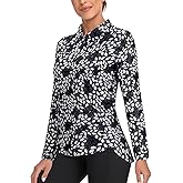 Tanst Sky Women's Golf Shirt UPF 50+ Long Sleeve Quarter Zip Pullover Athletic Hiking Workout Tops
