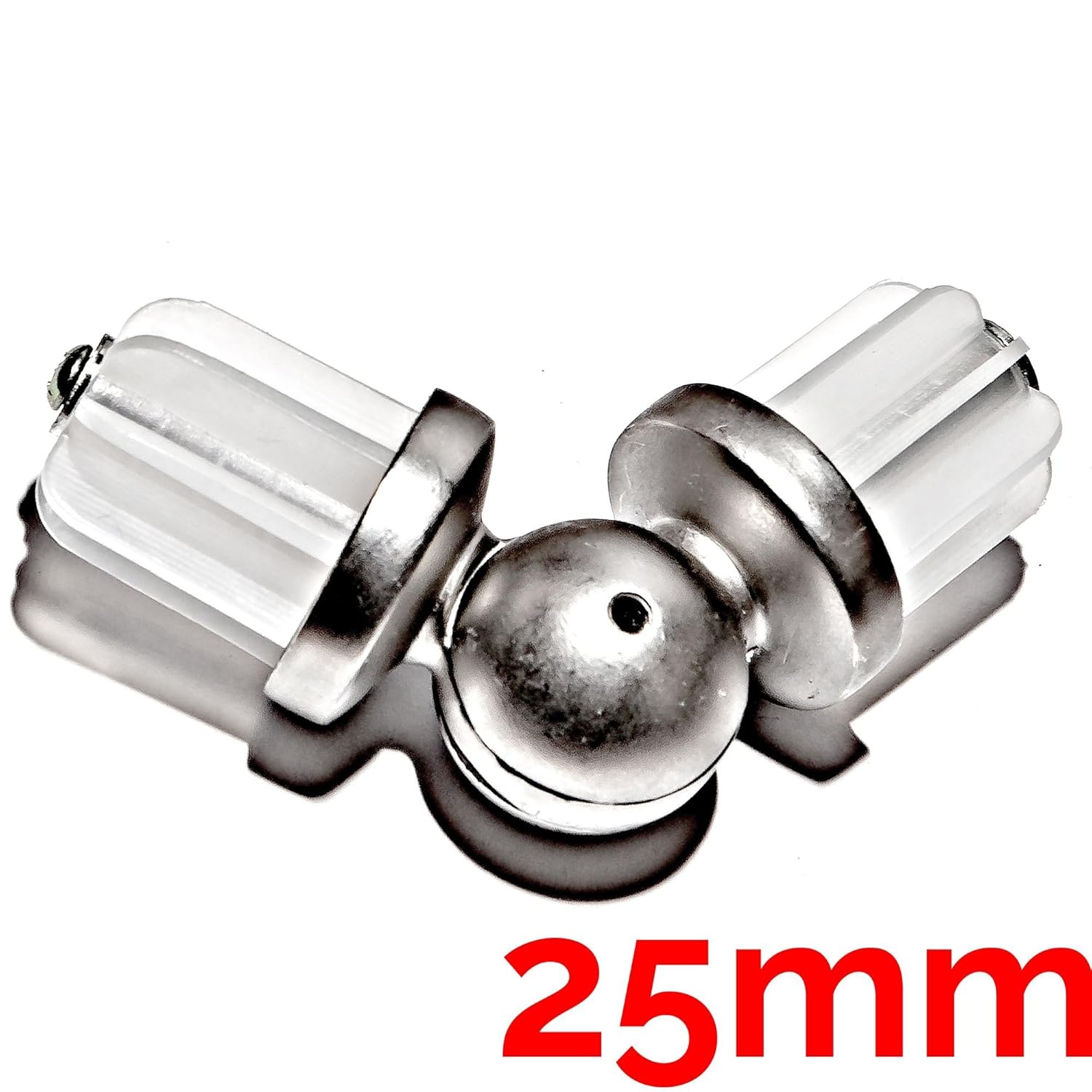 Curtain Pole Rod Elbow Corner Joint Connector O25 Mm Inox