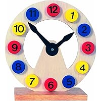 Holz Lernuhr Mit Pinguin-Motiv - Formen & Farben Sortierung