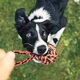 SHARLOVY Large Tough Chew Toys for Aggressive Chewers 9 Pack Rope Tug Ball view 7