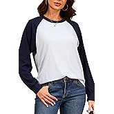 Sucegi Long Sleeve Shirts for Women, Women Waffle Knit Top, Casual Lightweight Fall Tunic for Women