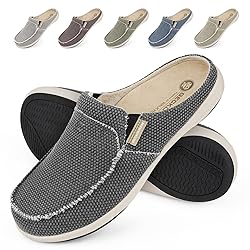 Mens Slippers with Arch Support, Canvas House