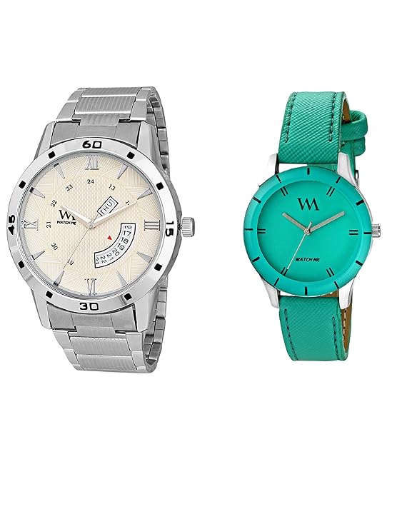 Watch Me Stylish Wrist Watch GIF Set Combo for Couple Men and Women DDWM-042-WMAL-225 Watch for Mens Under 500 ; Watches for Mens Stylish ; Watch for Men Stylish Latest