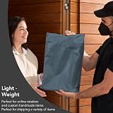 iSOUL 50 Mixed Size Grey Postage Bags for Clothes Parcel Mailing Packaging view 2