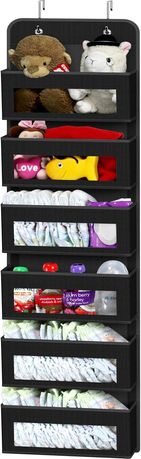 Simple Houseware Over Door Organizer Review six clear window pockets