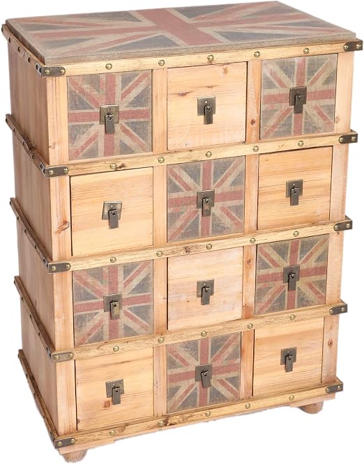 Antyki24 Chest Of Drawers Retro Bedroom Furniture Solid Wardrobe Industrial Style Amazon Co Uk Kitchen Home