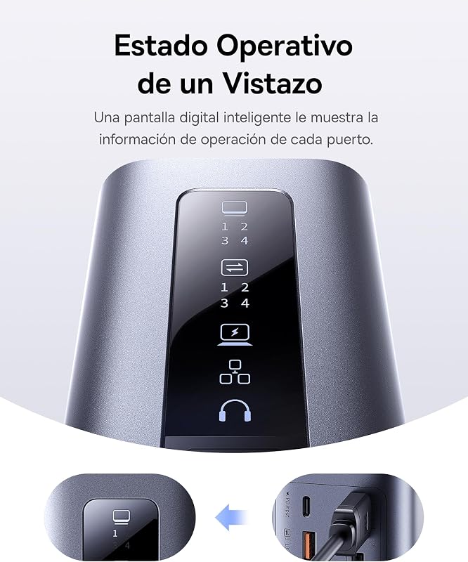 Spacemate 11 en 1 Docking Station con Adaptador 3 Monitores