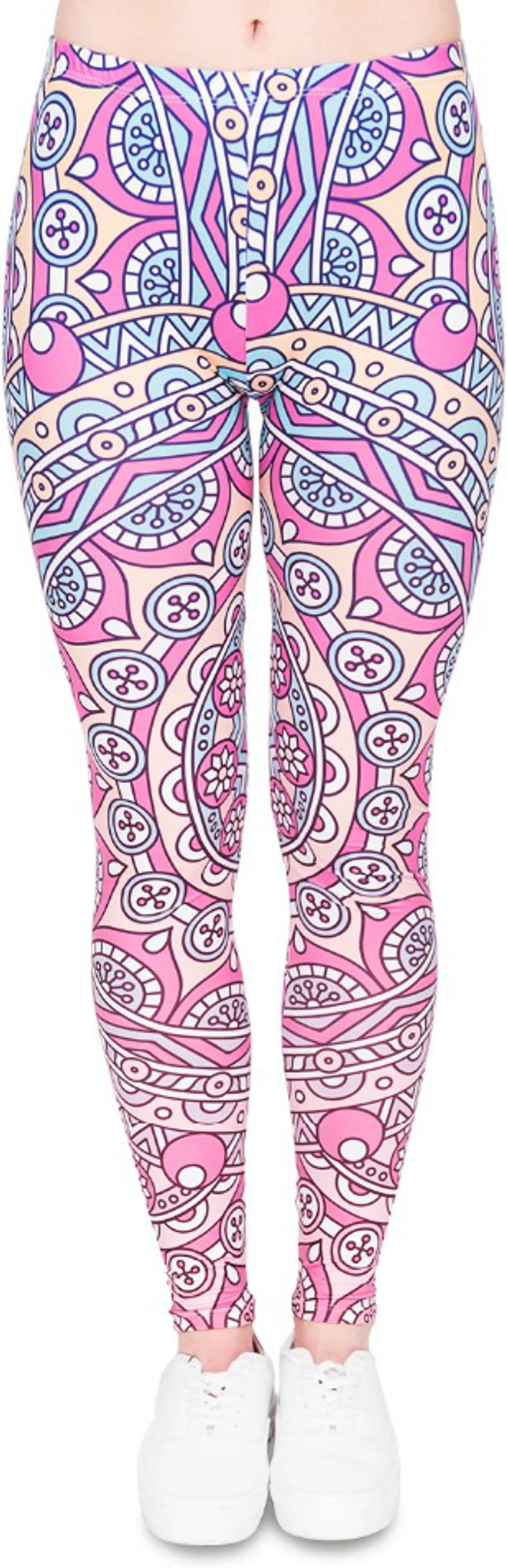 Festie Fever Buttery Soft Printed Pattern Womens Leggings