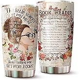 Book Lover Tumbler - Librarian Mug for Women - Gifts for Her on Christmas, Birthday