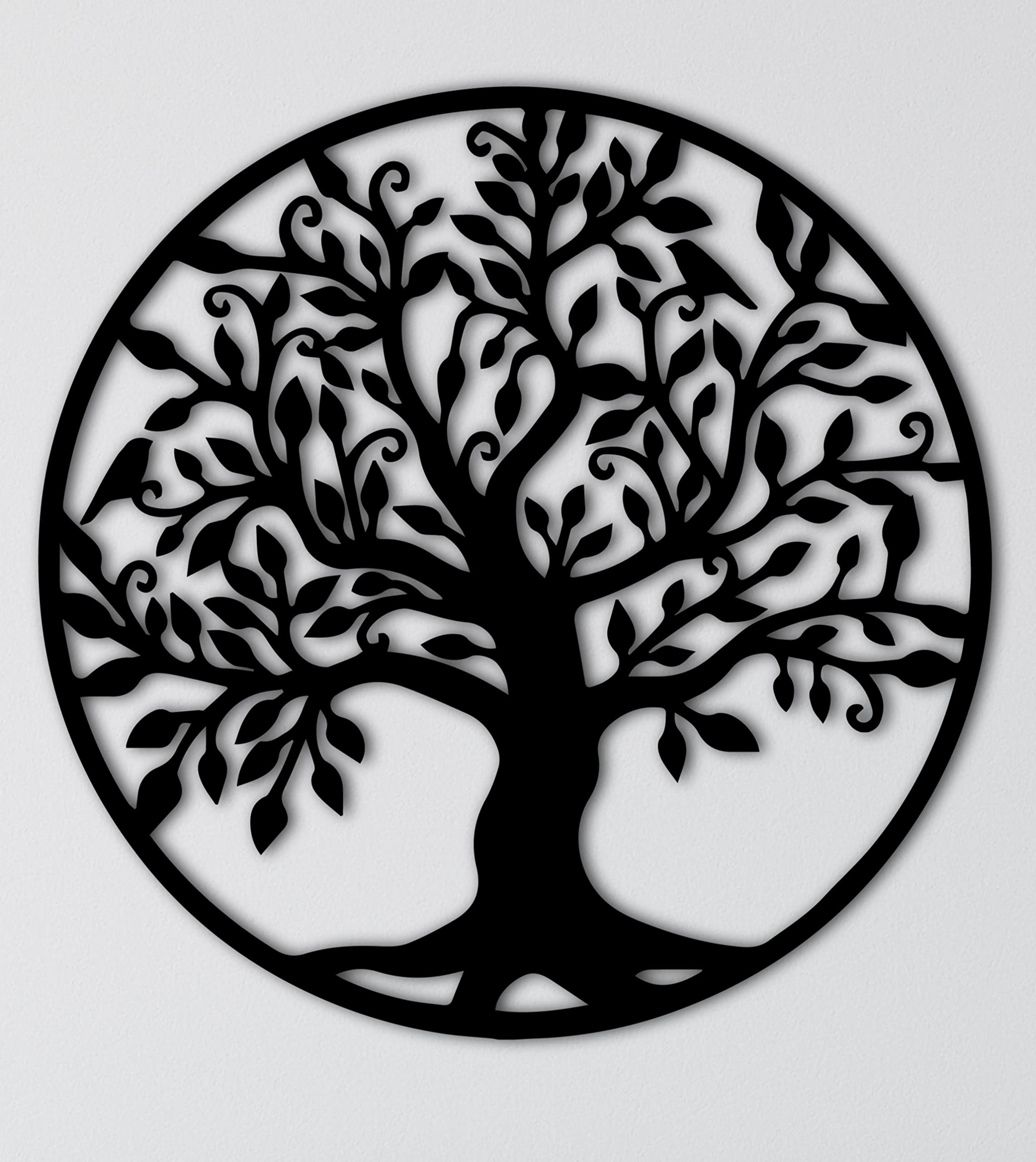 dv decovieno Wall Art, Home Decor, Tree Of Life Wall Art, Room Decor, Bedroom Decor, Metal Wall Art, Wall Decor, Wall Art For Living Room, Wall Hanging, Metal Black Tree, Gift İdeas